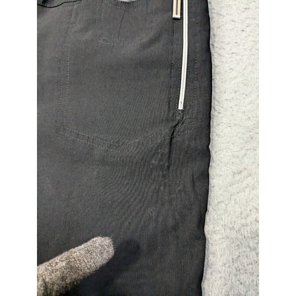 Jamie Sadock Pants Womens 4 Golf Capri Cropped Nylon Rayon Stretch Black - Picture 9 of 16
